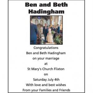 Ben and Beth Hadingham